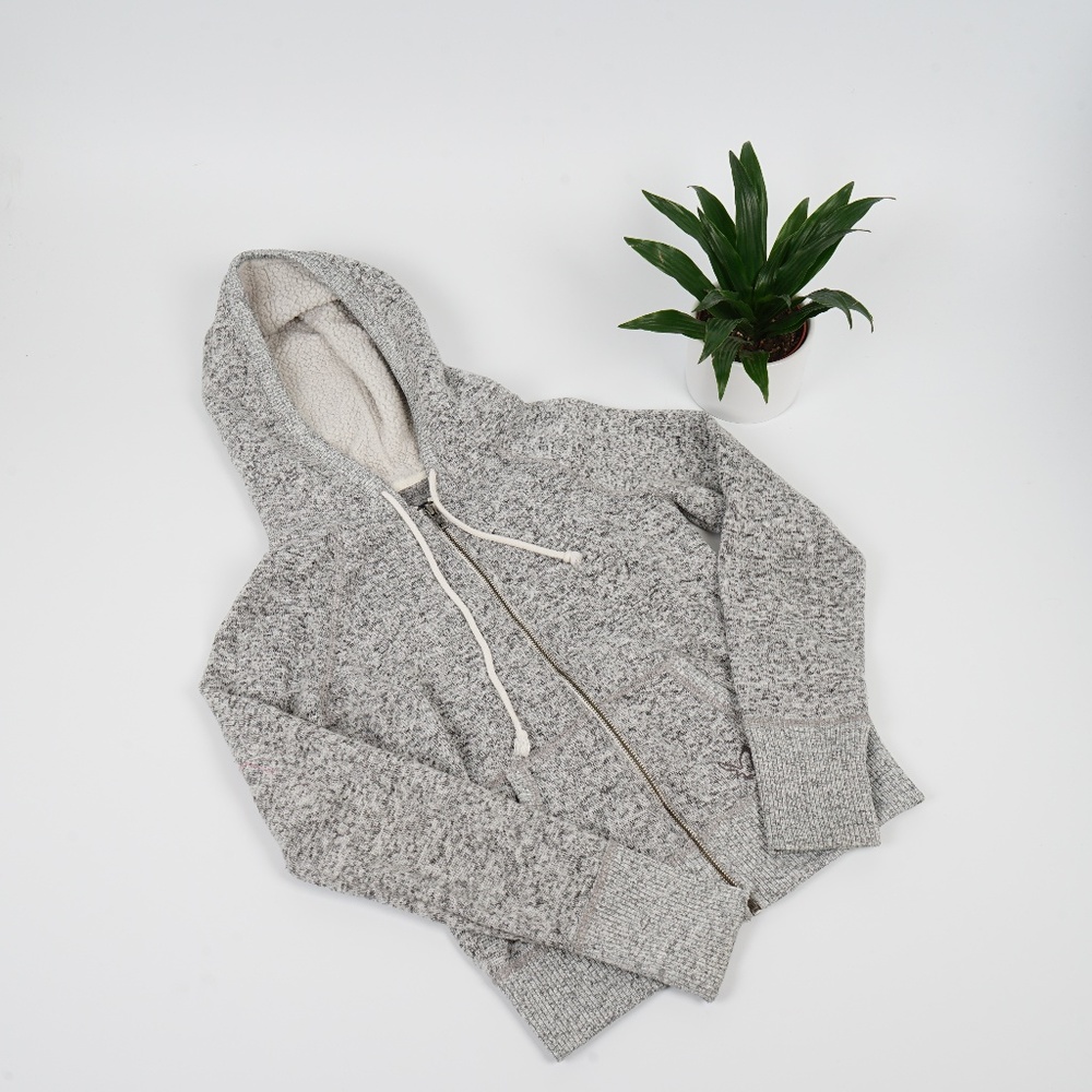 5/$25 -American Eagle Heathered Gray Hoodie